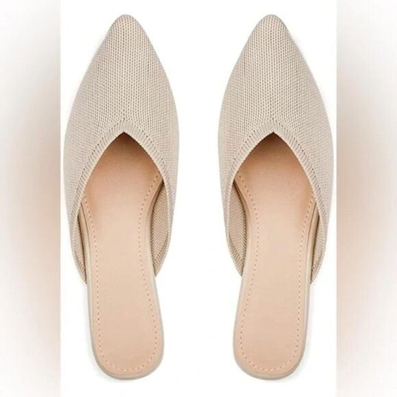 NWT Flat Mules for Women, Closed Pointed Toe Flat Loafers - Picture 1 of 7